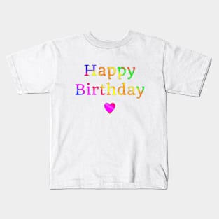 Happy Birthday (light background) Kids T-Shirt